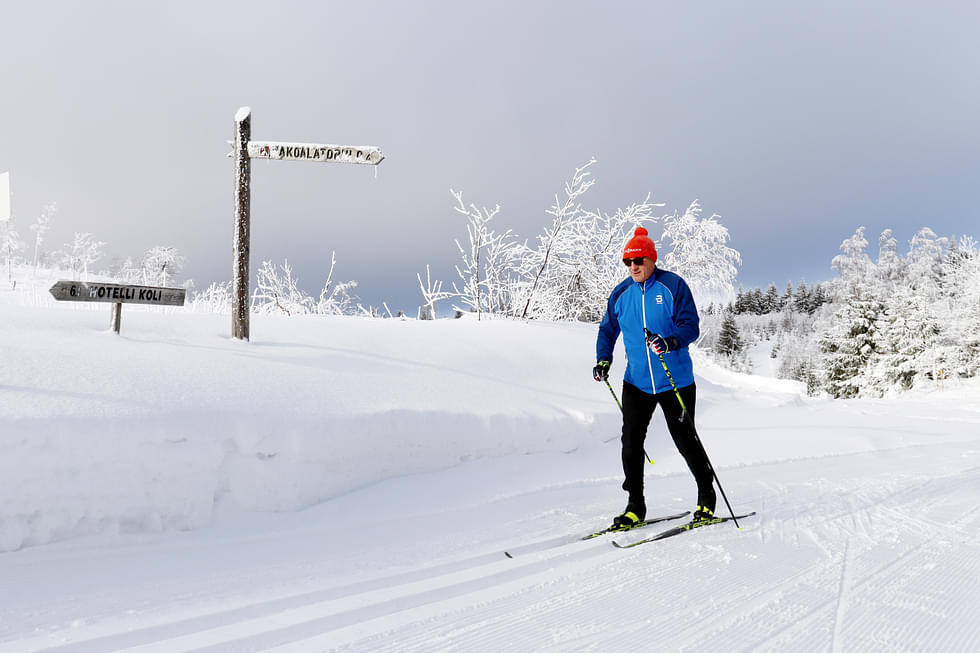 Juha Rantasalo osallistui Kolin Maisemahiihtoon viime talvena.