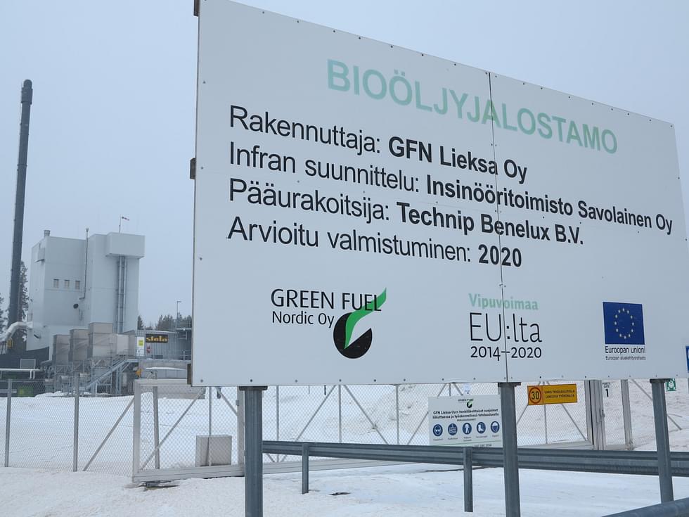 GFN Lieksa oy:n bioöljyjalostamolla ei ole ollut tuotannollista toimintaa enää pitkään aikaan.