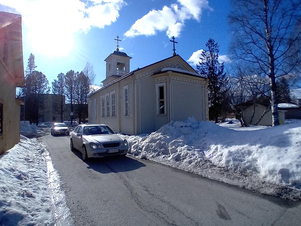 Joensuun ortodoksisella seurakunnalla on seurakuntasali Lieksassa Saavankadulla.