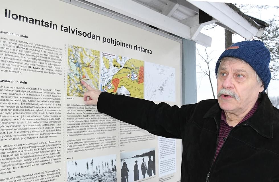 Ilomantsilainen Armas Härkönen kirjoitti kirjan talvisodan taisteluista Talvisota Ilomantsissa.