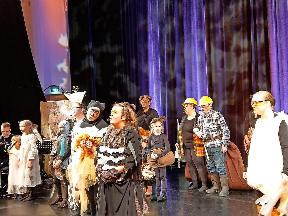 Veräjän vuoden 2019 näytelmä oli "Ole minulle joku". Fasaani (Nona Räsänen) ja pikkulintu (Jeva Rönkkö) laulavat etualalla, muut metsän eläimet antavat taustatukea.