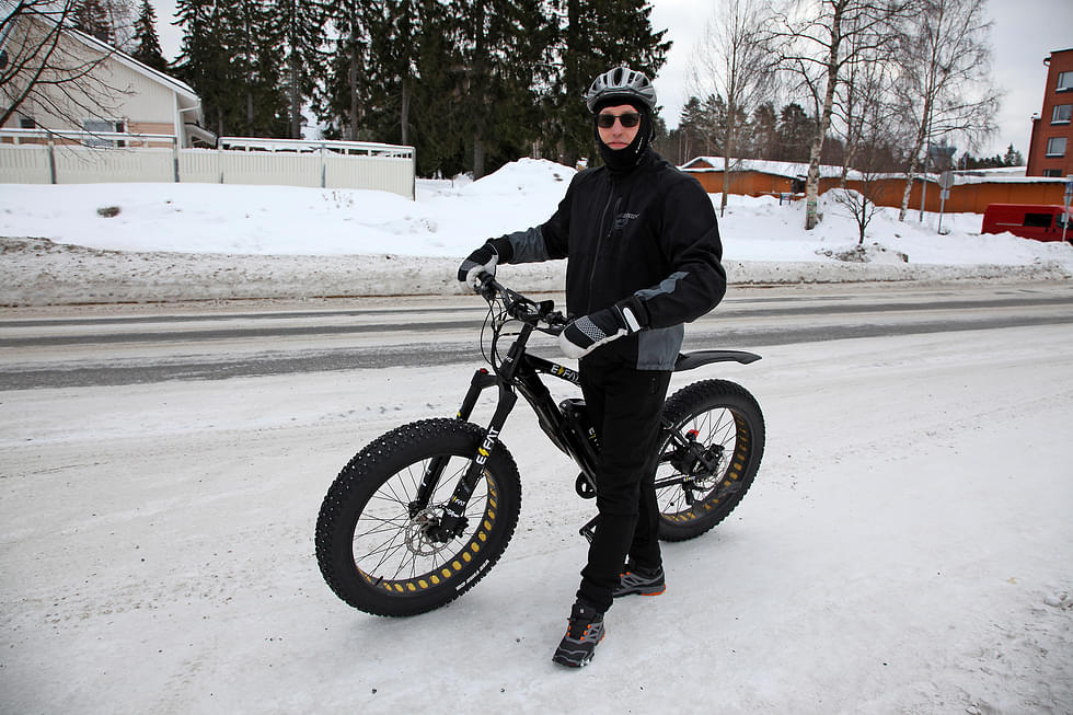 Ismo Leppänen on tuttu näky pyöräilyvarusteissaan Kontiolahden teillä ja poluilla.