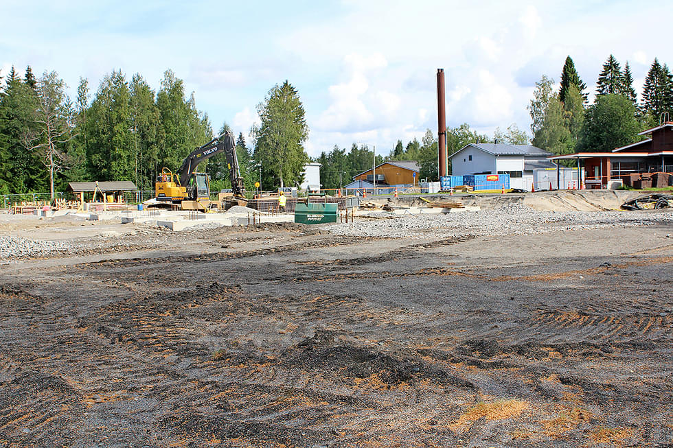 Enon uuden koulun rakennustyöt alkoivat kesäkuun alussa maanrakennustöillä.