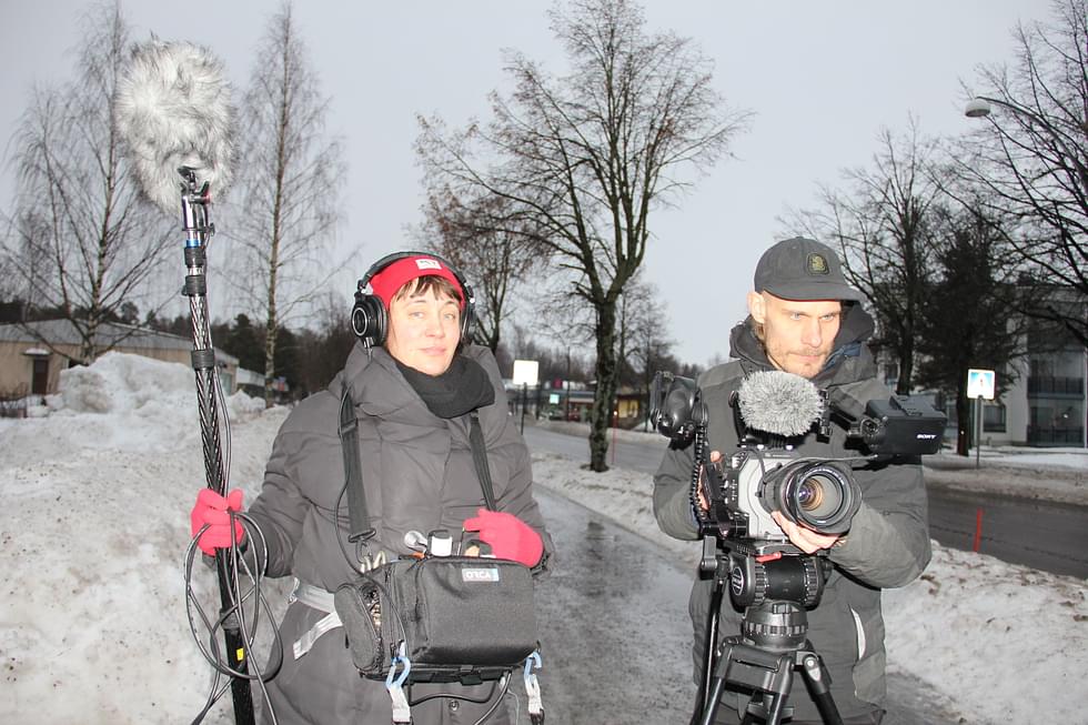 Elina Hirvonen ja Jarkko Virtanen kuvasivat elokuvaa Parikkalassa viimeksi toissa viikolla. 