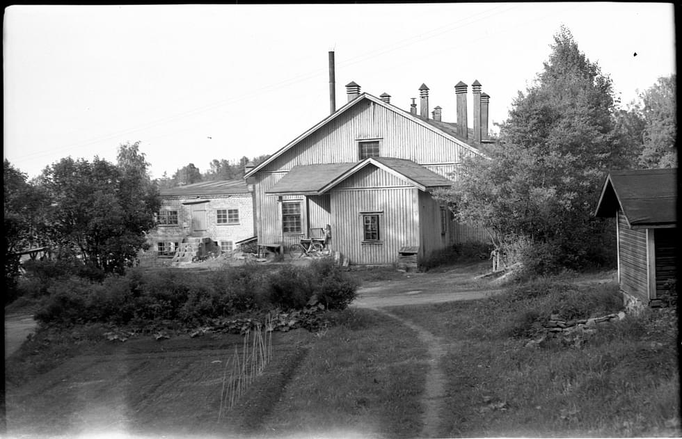 Parikkalan Huopatehdas vuonna 1951. Kuvituskuva.