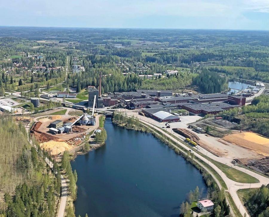 Juvankoski on Metsä Boardin Simpeleen tehtaan alueen sisällä.