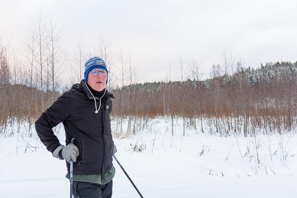 Jukka Martikainen kävi maanantaina kokeilemassa Ellun lenkin latua.