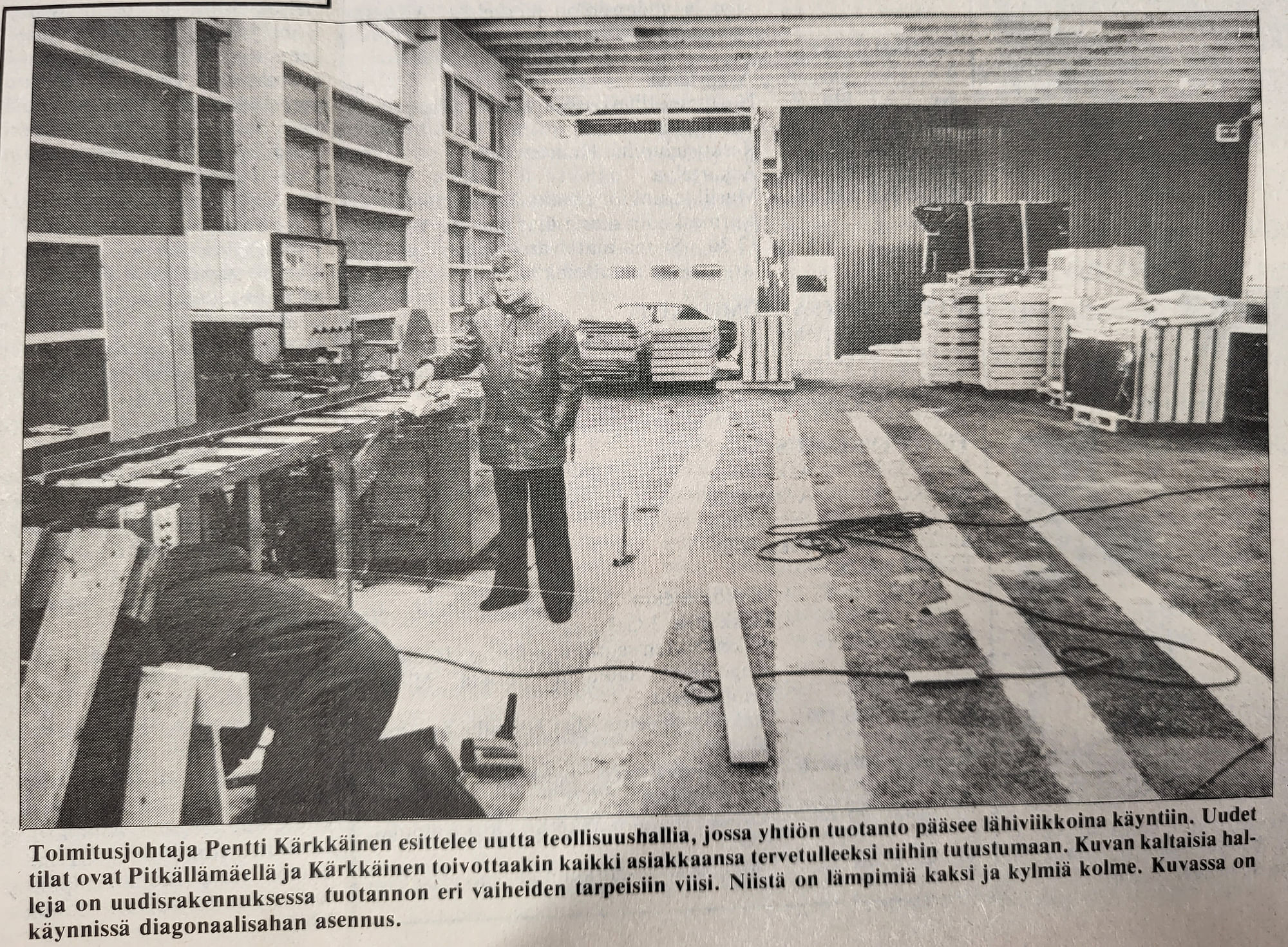 40 vuotta sitten: Pentsep aloittamassa toimintansa uudessa hallissa