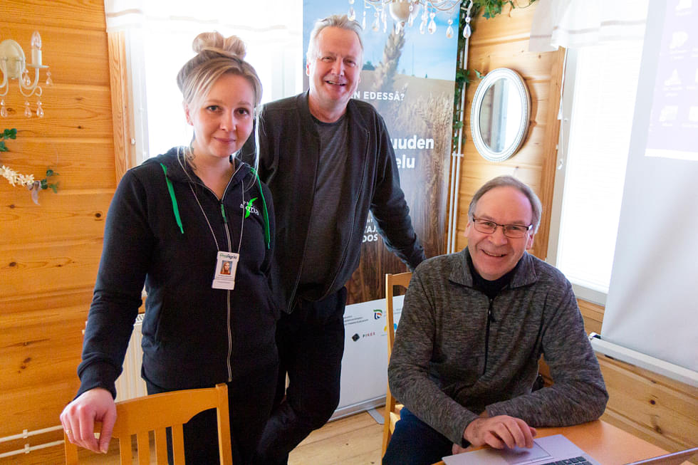 Annika Lehtonen, Jari Rouvinen ja Jukka Nevalainen avasivat sukupolvenvaihdoksen saloja.