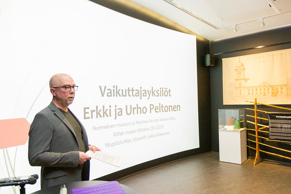 Jukka Kokkosen aiheena oli vaikuttajayksilöt Erkki ja Urho Peltonen.