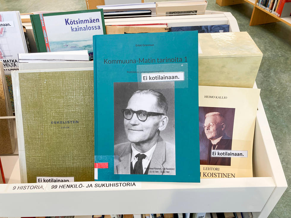 Kommuuna-Matin tarinoita -kirja on luettavissa Nurmeksen kirjastossa.
