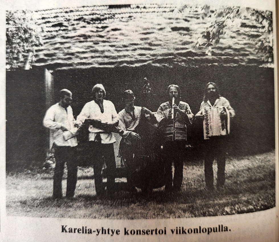 Karelia-yhtye konsertoi viikonlopulla.
