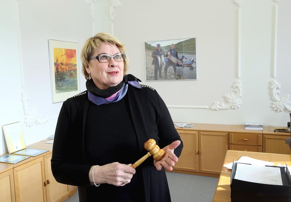Anna Hölttä vuonna 2016, kun hän toimi Valtimon kunnanhallituksen puheenjohtajana.